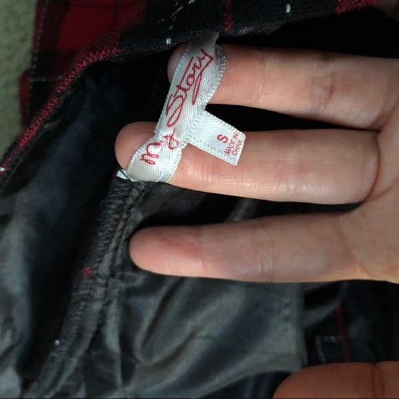 💕LAST CHANCE💕NWOT Francesca’s Flannel Boho Halter Dress - Picture 7 of 9